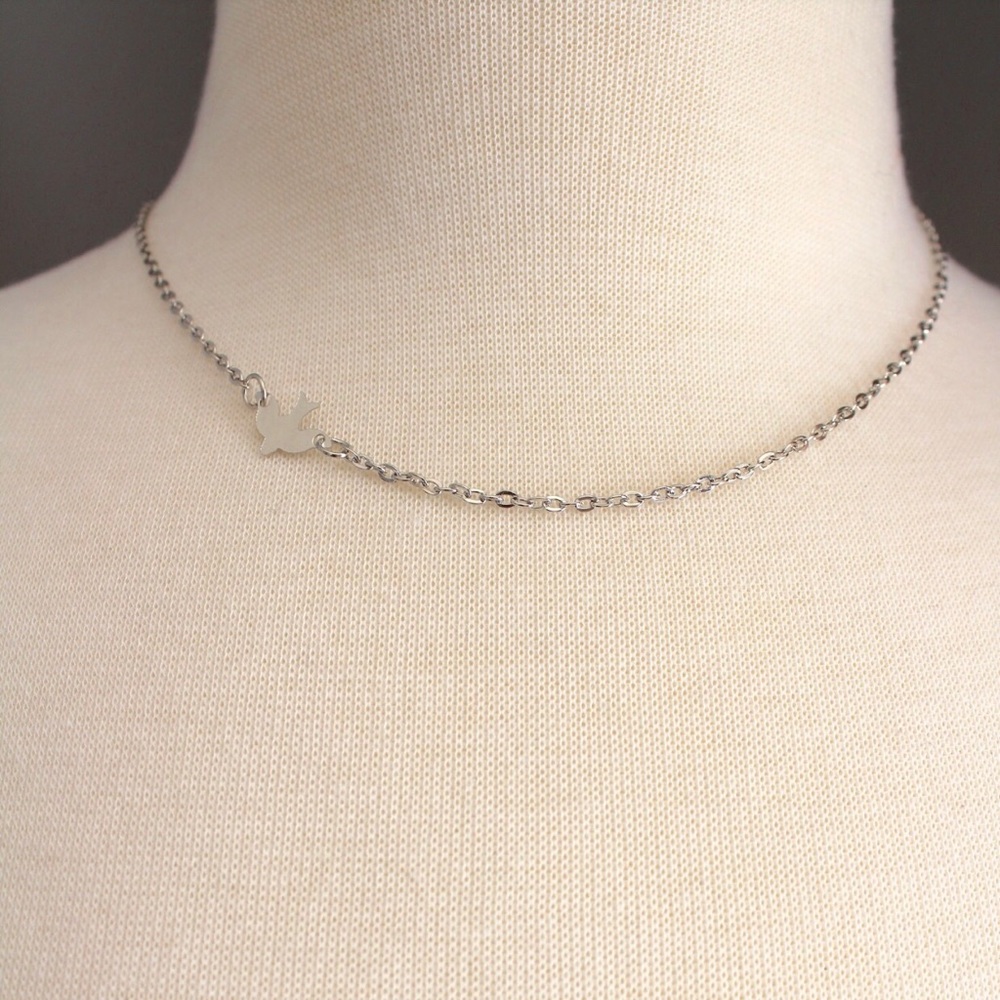 STORE CLOSING SALE! Silver Dove Necklace